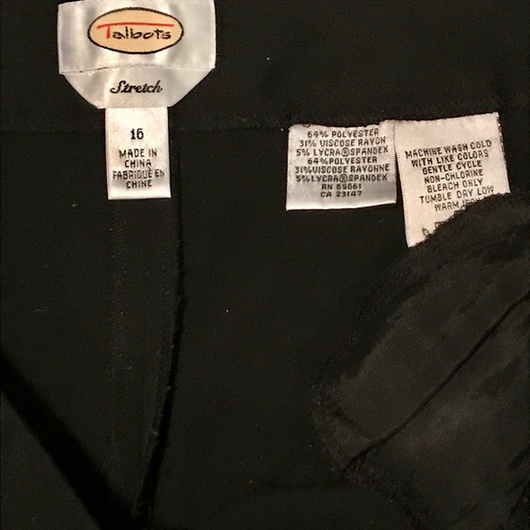 Talbots STRETCH STRAIGHT LEG PANTS, Size 16! - Picture 4 of 8